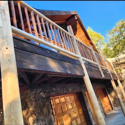 Log Home Railing and Decking