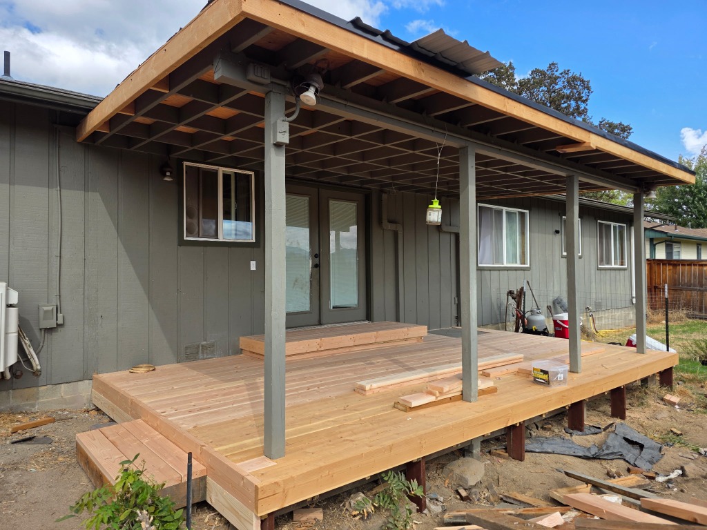 Covered Deck Framing and Lumber Construction