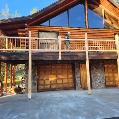 Log home structural repair and restoration