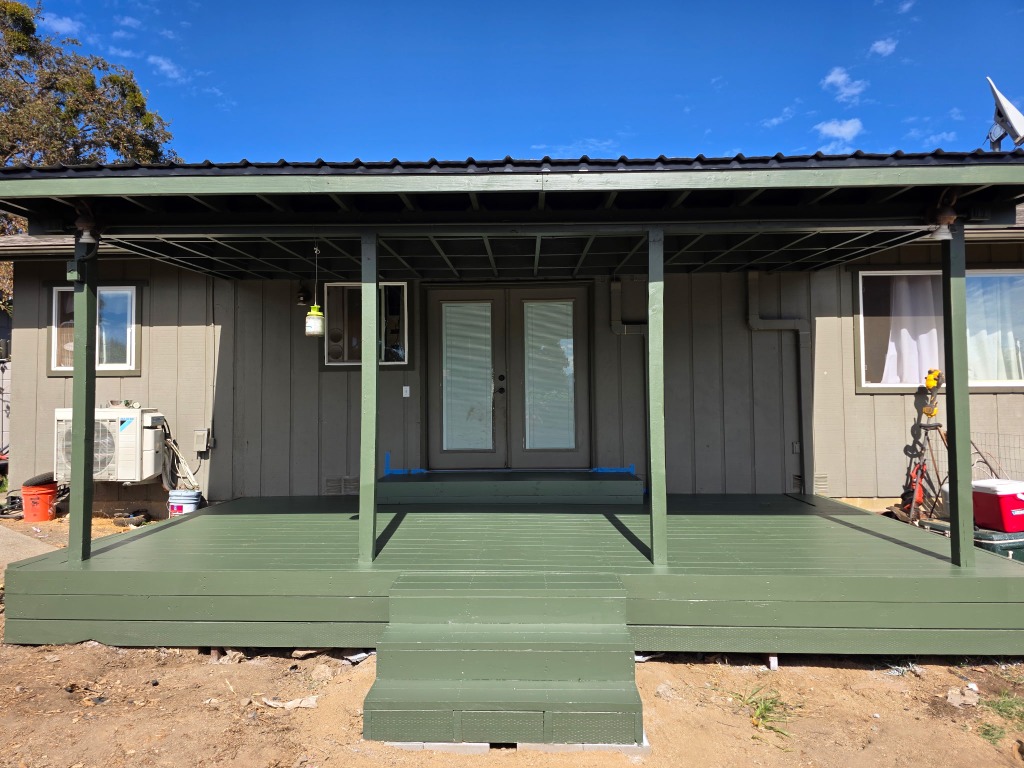 Completed Custom Covered Patio Deck